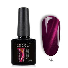 Load image into Gallery viewer, GDCOCO 3D Cat Eye Gel 2019 Newest Flame Red Color Nail Gel Polish Soak off UV LED Gel Varnish Glitter Magnet DIY Gel Lacquer