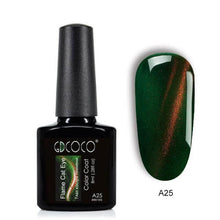 Load image into Gallery viewer, GDCOCO 3D Cat Eye Gel 2019 Newest Flame Red Color Nail Gel Polish Soak off UV LED Gel Varnish Glitter Magnet DIY Gel Lacquer