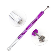 Load image into Gallery viewer, Full beauty Double-end Cat Eye Magnet Stick 3D Magic Effect Gel Polish Varnish Line Stripe Charms Nail Magnetic Tools CH537-1