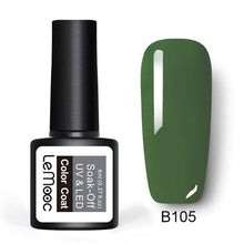 Load image into Gallery viewer, LEMOOC Glitter Gel Nail Polish 8ml Soak Off UV Gel 70 Colors Pure Color Nail Gel Varnish DIY Nail Art Manicure Nail Gel Lacquer