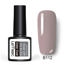Load image into Gallery viewer, LEMOOC Glitter Gel Nail Polish 8ml Soak Off UV Gel 70 Colors Pure Color Nail Gel Varnish DIY Nail Art Manicure Nail Gel Lacquer
