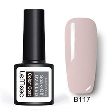 Load image into Gallery viewer, LEMOOC Glitter Gel Nail Polish 8ml Soak Off UV Gel 70 Colors Pure Color Nail Gel Varnish DIY Nail Art Manicure Nail Gel Lacquer