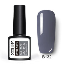Load image into Gallery viewer, LEMOOC Glitter Gel Nail Polish 8ml Soak Off UV Gel 70 Colors Pure Color Nail Gel Varnish DIY Nail Art Manicure Nail Gel Lacquer
