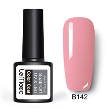 Load image into Gallery viewer, LEMOOC Glitter Gel Nail Polish 8ml Soak Off UV Gel 70 Colors Pure Color Nail Gel Varnish DIY Nail Art Manicure Nail Gel Lacquer
