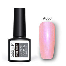 Load image into Gallery viewer, LEMOOC Glitter Gel Nail Polish 8ml Soak Off UV Gel 70 Colors Pure Color Nail Gel Varnish DIY Nail Art Manicure Nail Gel Lacquer