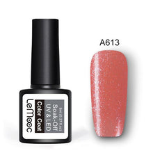 Load image into Gallery viewer, LEMOOC Glitter Gel Nail Polish 8ml Soak Off UV Gel 70 Colors Pure Color Nail Gel Varnish DIY Nail Art Manicure Nail Gel Lacquer