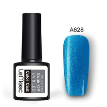 Load image into Gallery viewer, LEMOOC Glitter Gel Nail Polish 8ml Soak Off UV Gel 70 Colors Pure Color Nail Gel Varnish DIY Nail Art Manicure Nail Gel Lacquer