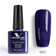 Load image into Gallery viewer, New Free Shipping Nail Art Design Manicure Venalisa 60Color 7.5Ml Soak Off Enamel Gel Polish UV Gel Nail Polish Lacquer Varnish