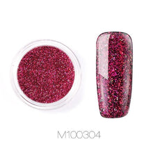 Load image into Gallery viewer, ROSALIND Nail Art Mirror Glitter Flakes Sequins UV Gel Polish Decorations Chrome Pigment Manicure Holographic Nail Powder