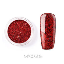 Load image into Gallery viewer, ROSALIND Nail Art Mirror Glitter Flakes Sequins UV Gel Polish Decorations Chrome Pigment Manicure Holographic Nail Powder