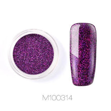 Load image into Gallery viewer, ROSALIND Nail Art Mirror Glitter Flakes Sequins UV Gel Polish Decorations Chrome Pigment Manicure Holographic Nail Powder