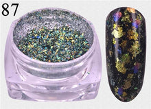 画像をギャラリービューアに読み込む, ZKO Chameleon 3D DIY Flakes Sequins Nail Glitter Powder Dust Mirror Chrome Pigment Nail Art Sheets Decorations