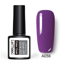 Load image into Gallery viewer, LEMOOC Gel Nail Polish 186 Pure Colors 8ml Soak Off UV Gel Nail Gel Polish Cosmetics Nail Art Manicure Nails Gel Polish