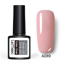 Load image into Gallery viewer, LEMOOC Gel Nail Polish 186 Pure Colors 8ml Soak Off UV Gel Nail Gel Polish Cosmetics Nail Art Manicure Nails Gel Polish