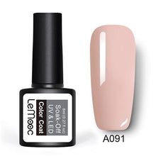 Load image into Gallery viewer, LEMOOC Gel Nail Polish 186 Pure Colors 8ml Soak Off UV Gel Nail Gel Polish Cosmetics Nail Art Manicure Nails Gel Polish