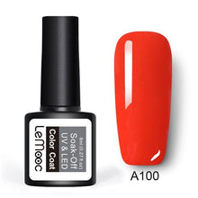 Load image into Gallery viewer, LEMOOC Gel Nail Polish 186 Pure Colors 8ml Soak Off UV Gel Nail Gel Polish Cosmetics Nail Art Manicure Nails Gel Polish