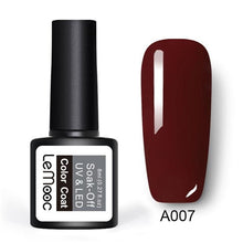 Load image into Gallery viewer, LEMOOC Gel Nail Polish 186 Pure Colors 8ml Soak Off UV Gel Nail Gel Polish Cosmetics Nail Art Manicure Nails Gel Polish