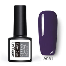 Load image into Gallery viewer, LEMOOC Gel Nail Polish 186 Pure Colors 8ml Soak Off UV Gel Nail Gel Polish Cosmetics Nail Art Manicure Nails Gel Polish