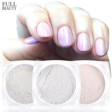 Load image into Gallery viewer, Full Beauty 1 Box Nail Glitter Mirror Pearl Powder Polishing For Nail Decoration Shell Nail Art Chrome Pigment Dust CHB01/02/03
