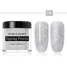Load image into Gallery viewer, NICOLE DIARY 10ml Dipping French Powder Dip Glitter Without Lamp Cure Gradient Base Top Activator Liquid Nail Art Decorations