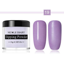 Load image into Gallery viewer, NICOLE DIARY 10ml Dipping French Powder Dip Glitter Without Lamp Cure Gradient Base Top Activator Liquid Nail Art Decorations