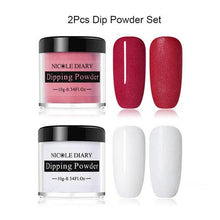 Load image into Gallery viewer, NICOLE DIARY 10ml Dipping French Powder Dip Glitter Without Lamp Cure Gradient Base Top Activator Liquid Nail Art Decorations