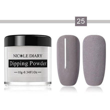 Load image into Gallery viewer, NICOLE DIARY 10ml Dipping French Powder Dip Glitter Without Lamp Cure Gradient Base Top Activator Liquid Nail Art Decorations