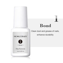 Load image into Gallery viewer, NICOLE DIARY 10ml Dipping French Powder Dip Glitter Without Lamp Cure Gradient Base Top Activator Liquid Nail Art Decorations