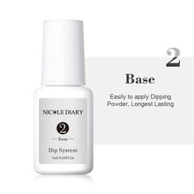 Load image into Gallery viewer, NICOLE DIARY 10ml Dipping French Powder Dip Glitter Without Lamp Cure Gradient Base Top Activator Liquid Nail Art Decorations