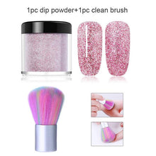 Load image into Gallery viewer, NICOLE DIARY 10ml Dipping French Powder Dip Glitter Without Lamp Cure Gradient Base Top Activator Liquid Nail Art Decorations