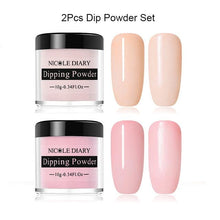 Load image into Gallery viewer, NICOLE DIARY 10ml Dipping French Powder Dip Glitter Without Lamp Cure Gradient Base Top Activator Liquid Nail Art Decorations