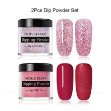 Load image into Gallery viewer, NICOLE DIARY 10ml Dipping French Powder Dip Glitter Without Lamp Cure Gradient Base Top Activator Liquid Nail Art Decorations