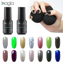 Load image into Gallery viewer, Inagla 8ML Nail Art Pure Color Gel Nail Polish Nail Manicure Top Base Need Soak off Enamel Gel Polish LED UV Gel Varnish