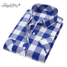 Load image into Gallery viewer, DAVYDAISY 2018 New Arrival Summer Men Shirts Man Classic Plaid Short Sleeve Shirt Fashion Casual Man camisa masculina DS241
