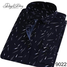 Load image into Gallery viewer, DAVYDAISY Casual Shirt Men Autumn Social Print Dress Slim Fit Long Sleeve Shirt Male Brand Clothing Chemise Homme 4XL DS-165
