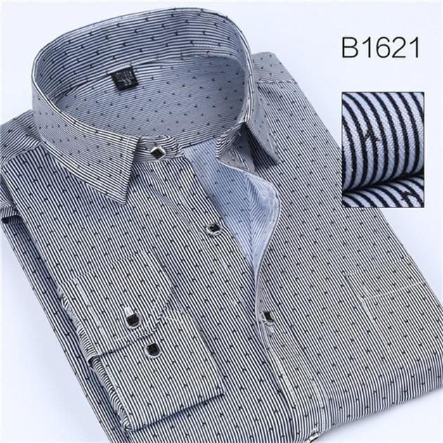 DAVYDAISY Chemise Homme Fashion Shirts Men High Quality Long Sleeve Plaid Printed Casual Shirts Men Business Clothing DS-140