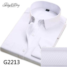 Load image into Gallery viewer, DAVYDAISY Hot Sale Men Shirt long Sleeved Solid Twill Striped Male Formal Shirts Brand Slim Fit Business Dress Shirt Man DS014
