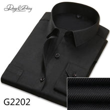 Load image into Gallery viewer, DAVYDAISY Hot Sale Men Shirt long Sleeved Solid Twill Striped Male Formal Shirts Brand Slim Fit Business Dress Shirt Man DS014
