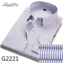 Load image into Gallery viewer, DAVYDAISY Hot Sale Men Shirt long Sleeved Solid Twill Striped Male Formal Shirts Brand Slim Fit Business Dress Shirt Man DS014
