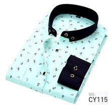 Load image into Gallery viewer, DAVYDAISY Men Shirt Long Sleeve Fashion Floral Printing Male Shirts Brand Clothing Casual shirt Man camisa masculina DS004
