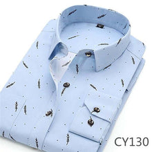 Load image into Gallery viewer, DAVYDAISY Men Shirt Long Sleeve Fashion Floral Printing Male Shirts Brand Clothing Casual shirt Man camisa masculina DS004
