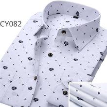 Load image into Gallery viewer, DAVYDAISY Men Shirt Long Sleeve Fashion Floral Printing Male Shirts Brand Clothing Casual shirt Man camisa masculina DS004
