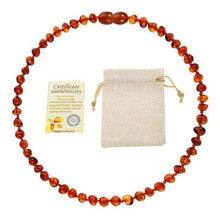 Загрузить изображение в средство просмотра галереи, DR Classic Natural Amber Necklace Supply Certificate Authenticity Genuine Baltic Amber Stone Baby Necklace Gift 10 Color 14-33cm
