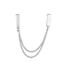 Load image into Gallery viewer, Fits Pandora Charms Bracelets 925 Sterling Silver Jewelry Reflexions Floating Chains Safety Chain Original Beads Jewelry Making
