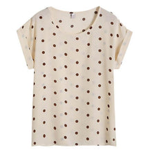 Load image into Gallery viewer, Hot Summer Women&#39;s Casual Blouse Shirt Floral Chiffon Print O Neck Short Sleeve Lady&#39;s Top Loose Blusas Plus Size L-4XL
