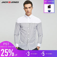 이미지를 갤러리 뷰어에 로드 , JACK &amp; JONES Brand 2018 NEW regular COTTON smart casual style full length sleeves turn-down collar male shirts |217105508
