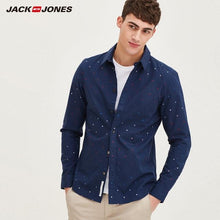 Load image into Gallery viewer, Jack &amp; Jones Brand 2018 NEW COTTON casual comfortable turn-down collar geometric slim full length sleeves men shirts |217105523
