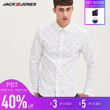 Load image into Gallery viewer, Jack &amp; Jones Brand 2018 NEW COTTON casual comfortable turn-down collar geometric slim full length sleeves men shirts |217105523
