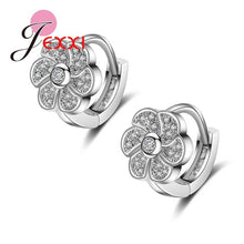 Load image into Gallery viewer, Jemmin Beautiful Flower Stud Earrings Women/Girls With Good Quality White Fashion 925 Sterling Silver Jewelry Party Decoration
