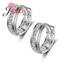 이미지를 갤러리 뷰어에 로드 , Jemmin Fashion 925 Sterling Silver Stud Earrings For Women Generous New Arrival Party Accessories With Shiny Crystal Wholesale
